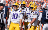 LSU QB Sam Leavitt had a career day for the Tigers in a road game that saw LSU score more than 30 points in the first half (Photo: USA TODAY Network via Reuters Connect)